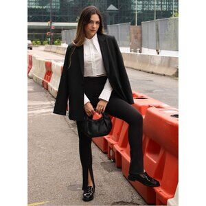 THE DROP Blake Long Black Blazer Jacket Size Small NEW NWT